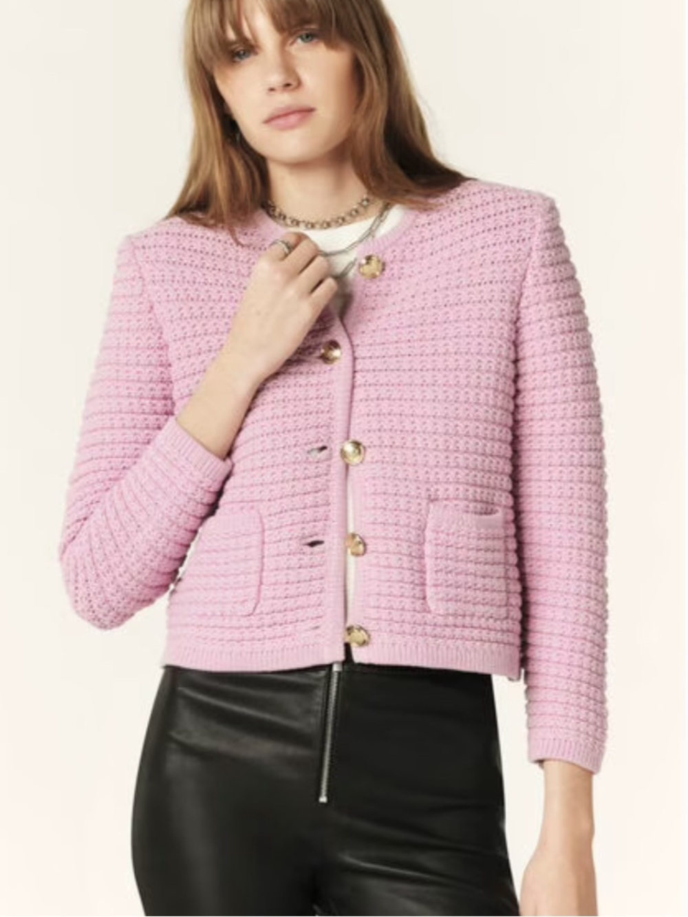 NWT Ba&Sh Lilac Cardigan
